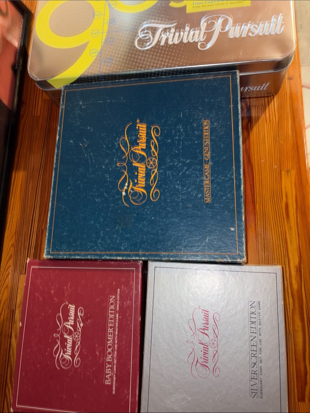 1981 Trivial Pursuit Board Game Collection Master Game 2 Add Ons & 90s Edition